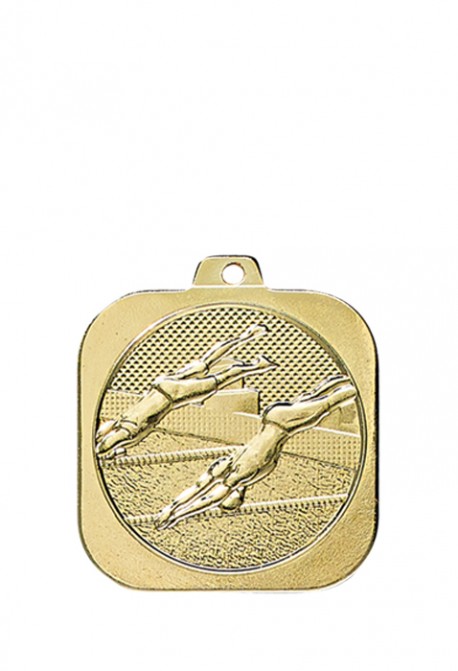 Médaille 35 x 35 mm Course à pied  - DK04