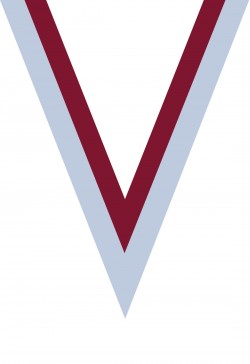 Ruban Médaille  Blanc/Rouge : 6055