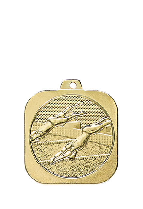 Médaille 35 x 35 mm Course à pied  - DK04